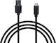 MSonic Regular USB 2.0 Cablu USB-C bărbătesc - USB-A Negru 2m (MLU537)