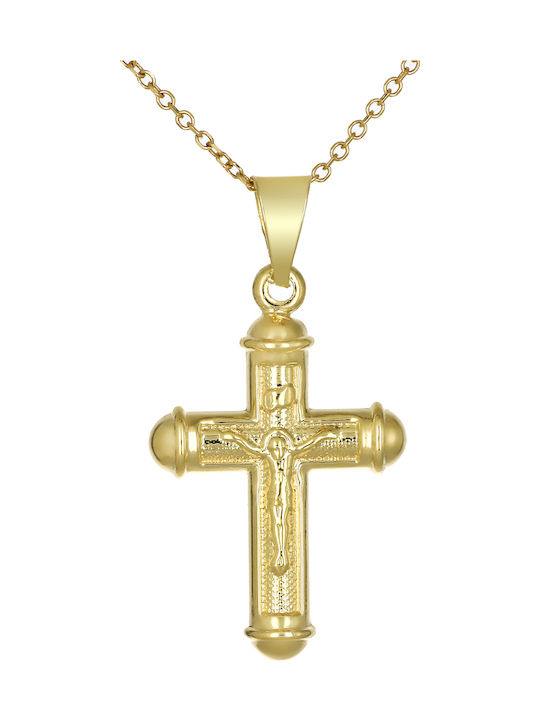 Herren Gold Kreuz 9K mit dem Gekreuzigten