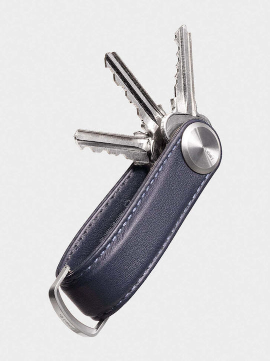 Orbitkey Μπρελόκ Organiser Δερμάτινο Μπλε