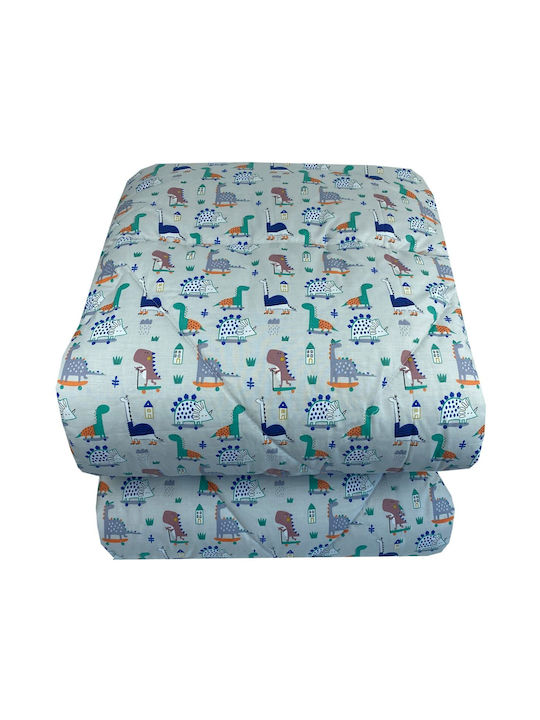 Astron Italy Kids Duvet Single Dino On Skateboard Multicolour 160x240cm