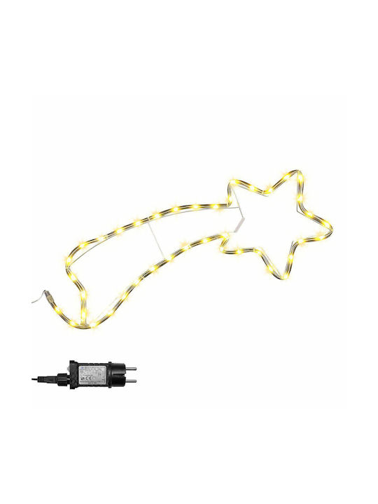 Plastic Illuminated Christmas Decorative Star 1.1x1.1x68cm