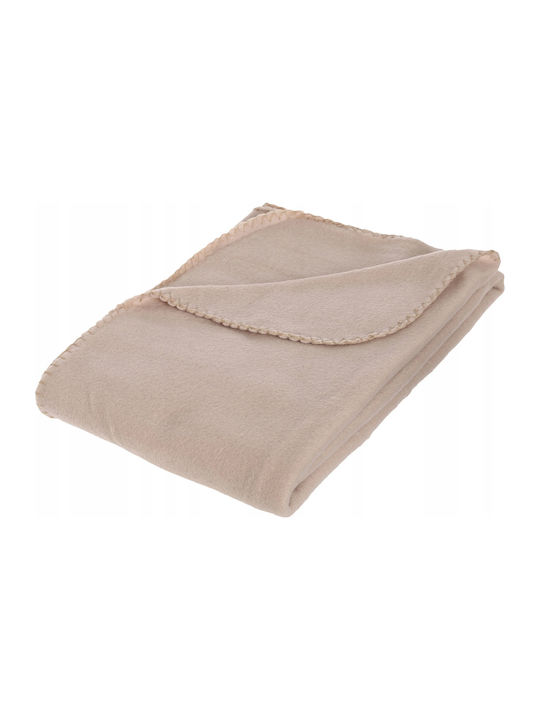 Atmosphera Blanket Fleece Sofa 125x150cm Beige