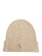Beanie Unisex Beanie Knitted in Beige color
