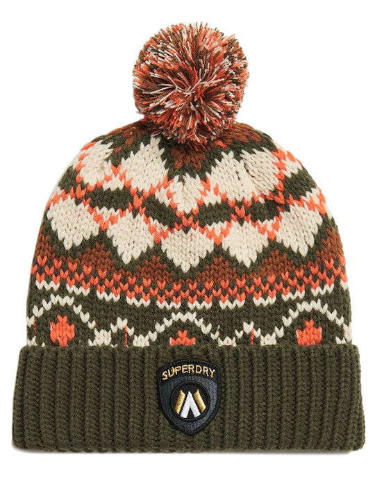 Beanie Γυναικείος Σκούφος Πλεκτός σε Χακί χρώμα