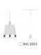 Pendant Light White with Socket GU10