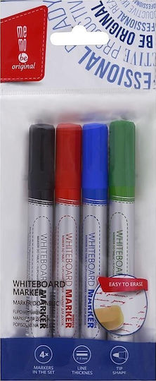 MemoBe Memobe Whiteboard-Marker Mehrfarbig 4Stück