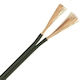 Eurolamp Power Cord with Cable Properties 2x0.5mm² in Black Colour 1m Flexible