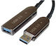 PremiumCord USB 2.0 Cable USB-A male - USB-A female Μαύρο 10m