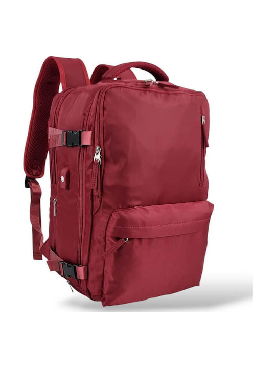 Playbags Backpack Αδιάβροχο 32lt Μπορντό