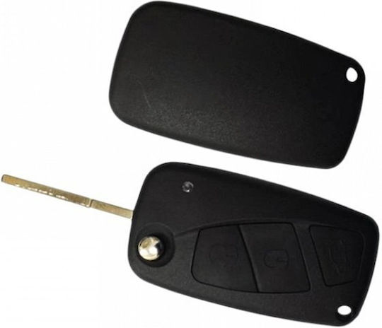 Carcasă cheie auto cu lamă Pliabil cu 3 butoane Tip pentru Fiat
