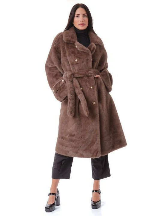 Silia D Women's Short Fur Brown