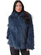 Women's Short Fur Blue