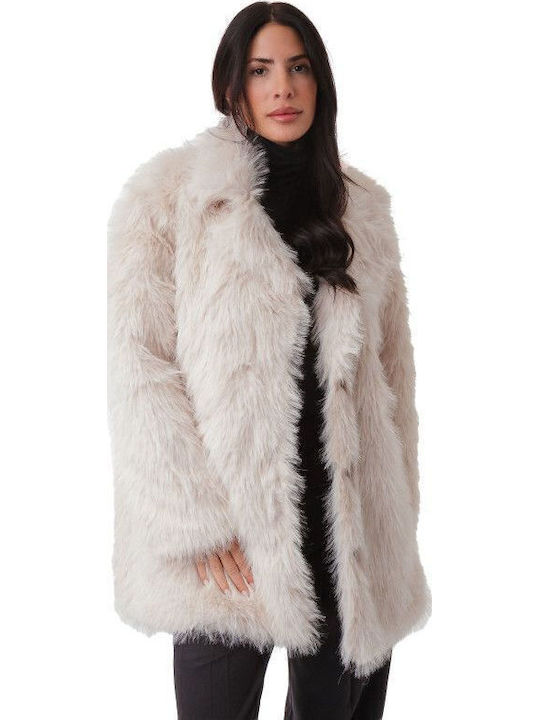Silia D Frauen Pelz Beige