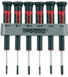 Teng Tools Set 6 Precision Screwdrivers with 6 Interchangeable Tips