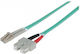 IC Intracom Optisches Faserkabel LC-SC 5m Türkis