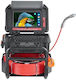 Endoscope Inspection Camera 10.1” Hd Color Large Monitor 50m Cable Length Ip68 12x Led 145° Angle 3x Digital Zoom