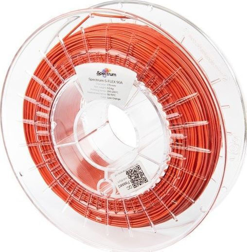 Spectrum Flex 3D Drucker Filament 1.75mm Orange 0,5kg 1 Stück (Spule)