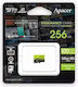 Apacer microSDXC 256GB U3 V30 A1 UHS-I 100MB/s με αντάπτορα