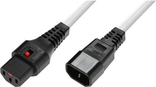 Digitus IEC C13 / IEC C14 - IEC C13 / IEC C14 Кабел 3м Бял