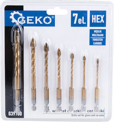 Glass Ceramic Drill Bit Set 7 Pieces Geko G39700 Glass Ceramic Drill Bit Set 7 Pieces Geko G39700