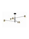 Light Prestige Deckenleuchte montieren 80cm Gold mit Lampenbirnensockel GU10