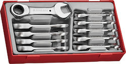 Teng Tools Set Deutsche Polygon-Schlüssel 10 Stück Teng Tools Set Deutsche Polygon-Schlüssel 10 Stück
