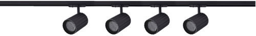 Light Prestige Spot mit 4 Lichtern und mit Fassung GU10 in Schwarz Farbe Light Prestige Spot mit 4 Lichtern und mit Fassung GU10 in Schwarz Farbe