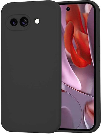 Techsuit Softflex Umschlag Rückseite Silikon Schwarz (Google Pixel 9a)