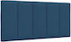 vidaXL Fabric Bed Headboard Cushion Blue 100x45cm