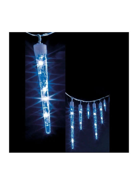 63 LED Weihnachtsbeleuchtung Blaue in Reihe