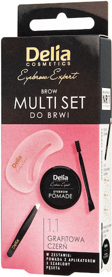 Delia Cosmetics Eyebrow Care Set Black