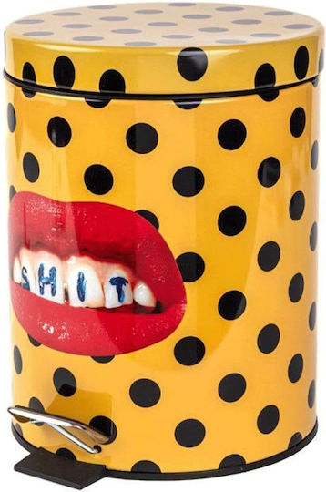 Seletti Metallic Bathroom Basket 5lt Multicolour