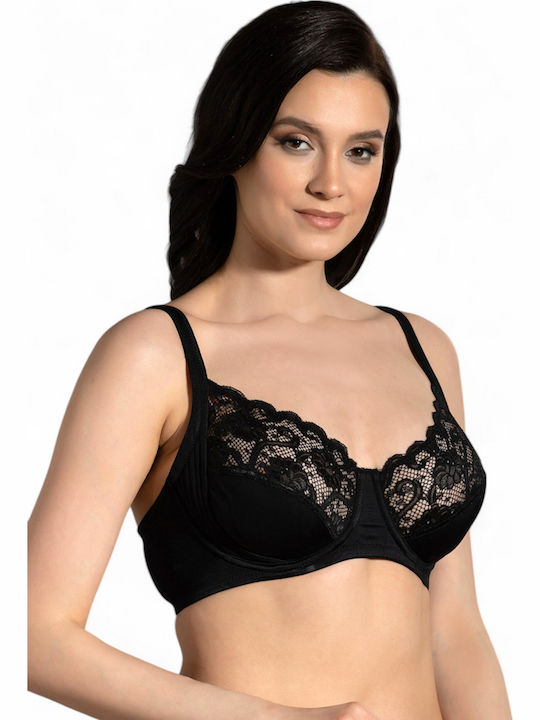 New Bra Lingerie Μαύρο Σουτιέν χωρίς Ενίσχυση μ...