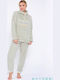 Muydemi Set Pijamale pentru Femei Gri