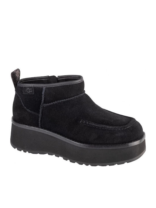 UGG Cityfunc Ultra Mini Γυναικεία Μποτάκια Μαύρα