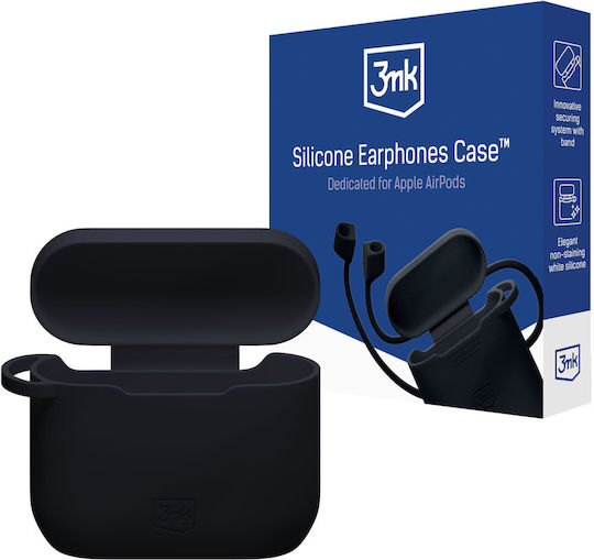 3MK Калъф в Черен цвят за Apple AirPods 1 / AirPods 2