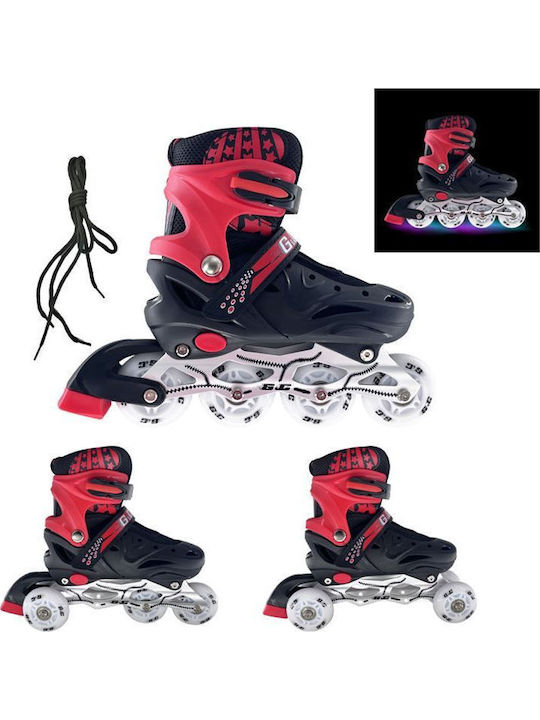GC Inline Αυξομειούμενα Rollers Μαύρα Παιδικά