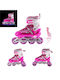 GC Kids Adjustable Inline Rollers Pink 3 in 1