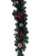 Christmas Decorative Garland Pinecones Berries 2.7m