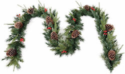 Christmas Decorative Garland Pinecones Berries 2.7m