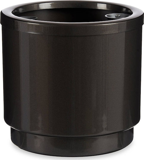 Ibergarden Blumentopf Kunststoff Charcoal