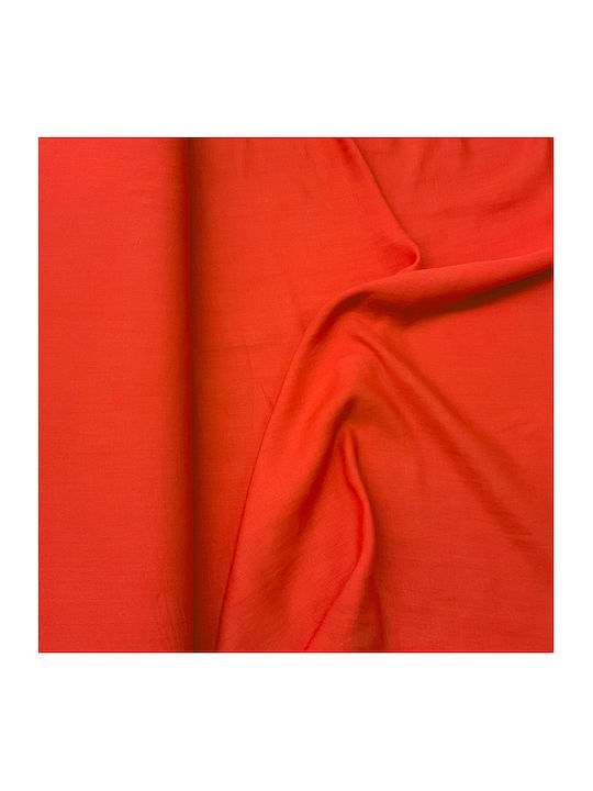 Fabric Linen Coral Red