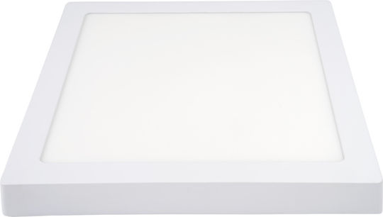 Metanor Square LED Panel 24W with Cool White Light 6000K 30x30cm