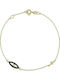 Fa Cad'oro Damen Armband mit Design Auge aus Gold 14K mit Zirkon