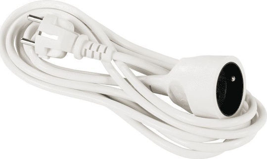 Elcan Extension Cable Cord 5m White