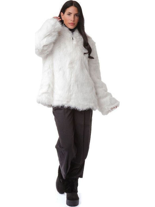 Silia D Women's Short Fur White
