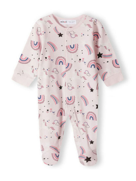 Minoti Babystrampler Langärmliges Pink