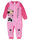 Disney Детска цяла пижама Зимна Поларена Pink Minnie Mouse