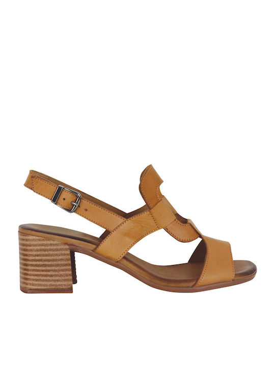 koniaris Leather Sandals Tabac Brown