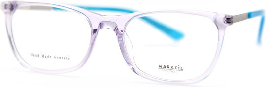 Marasil Transparent Kindlich Kunststoff Brillenrahmen 585 C5